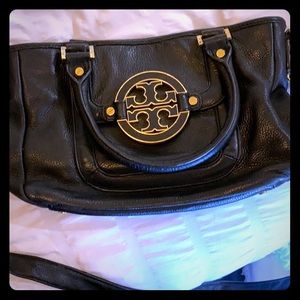 Tory Burch black leather crossbody bag